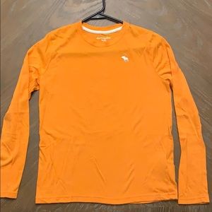 Abercrombie kids long sleeve orange Shirt